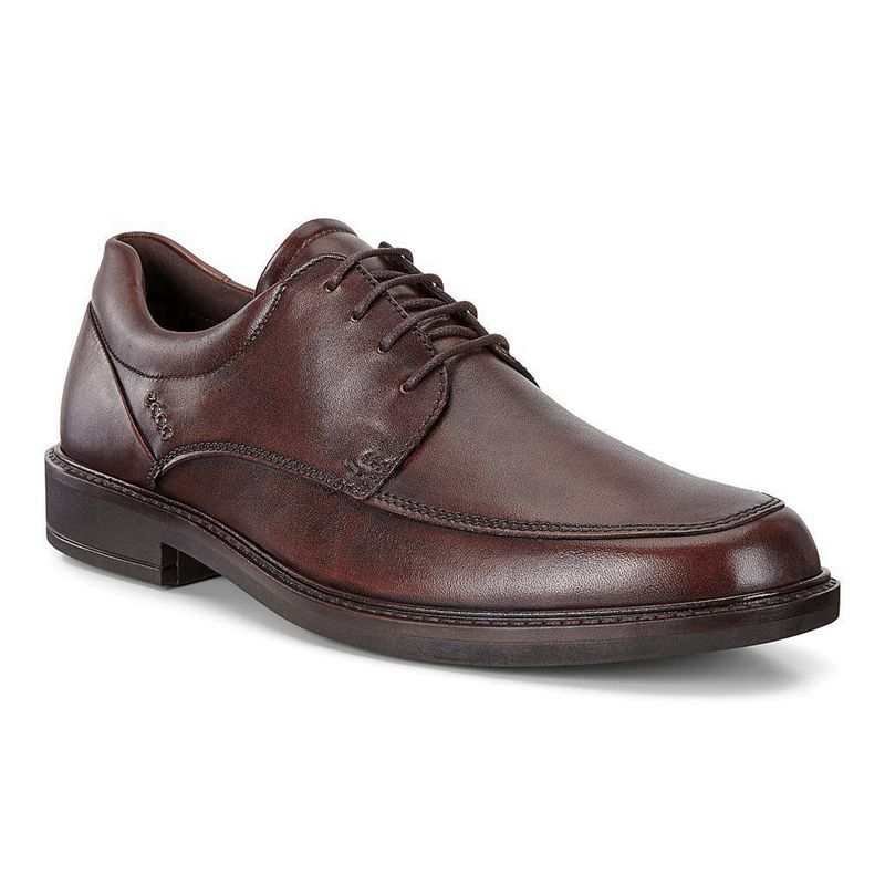 Zapatos Con Cordones Ecco Holton Para Hombre,Marrones,254719-LHF